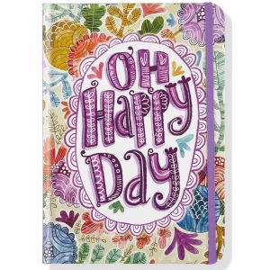 Notatnik Peter Pauper Press B6/80/120g linia Oh Happy Day